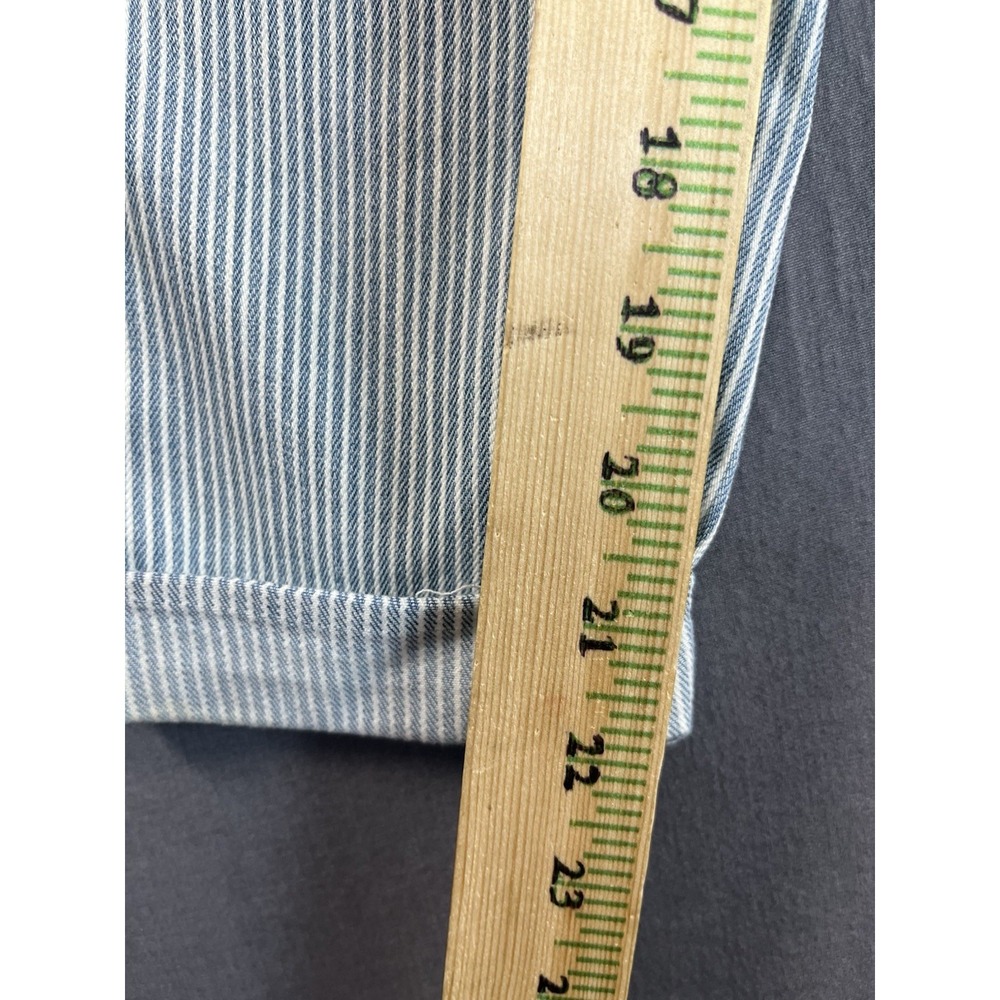 Zara Z1975 Jeans Womens 2 Blue Pinstripe Zara Basic Denim - Picture 3 of 10